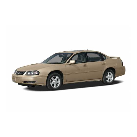 05 chevy impala owners manual