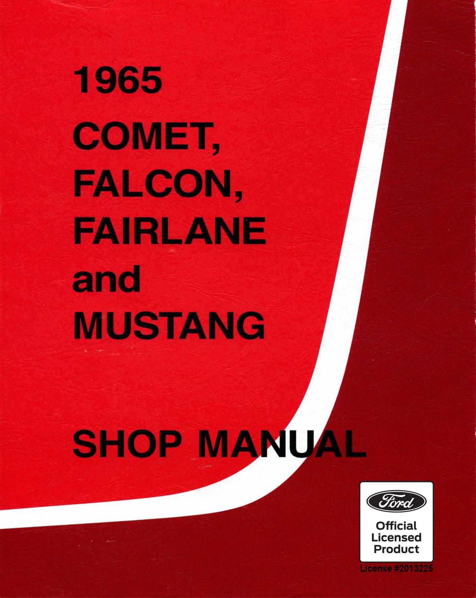 1965 mustang owners manual