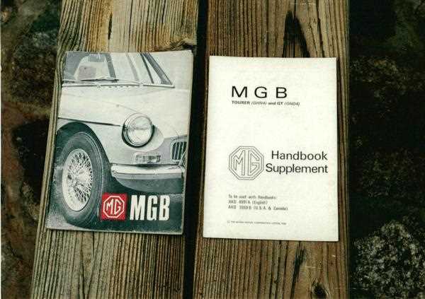 1972 mgb owners manual