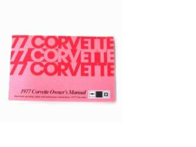 1977 corvette owners manual