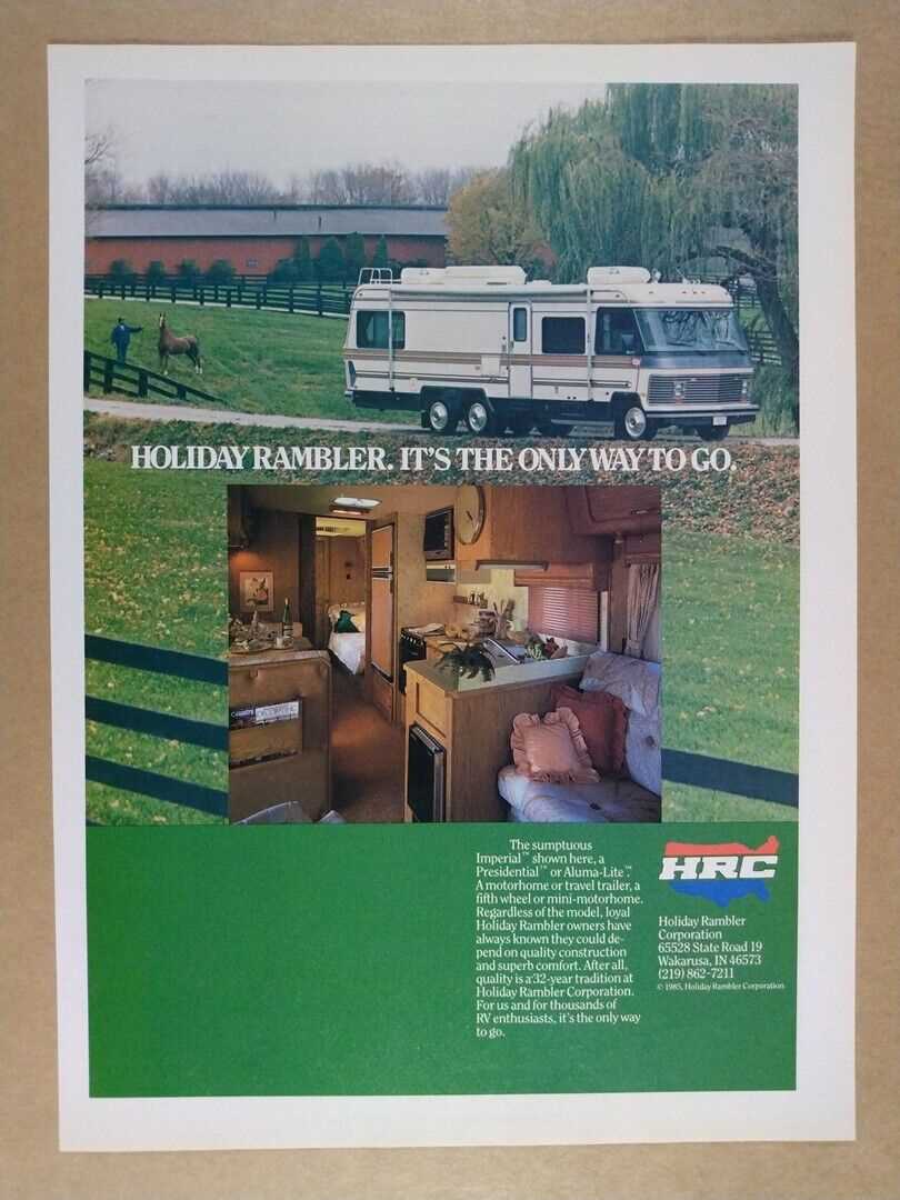 1978 holiday rambler owners manual