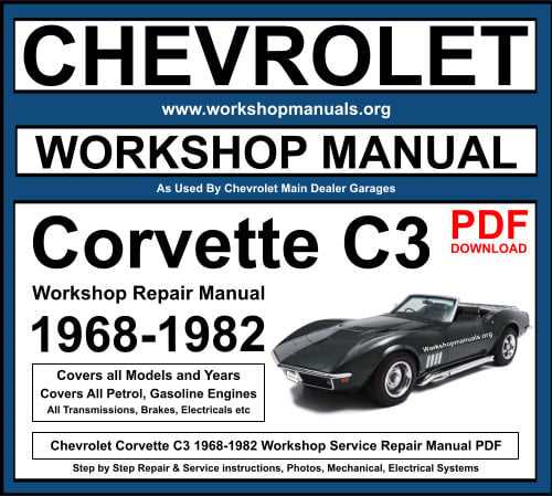 1979 corvette owners manual