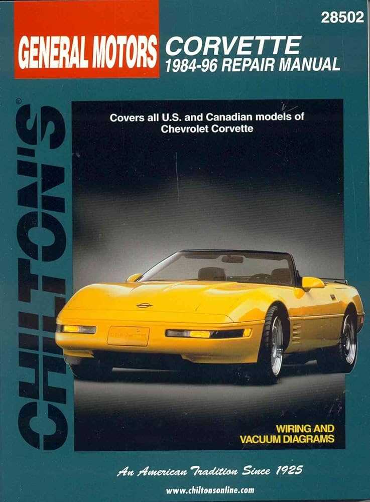 1984 corvette owners manual