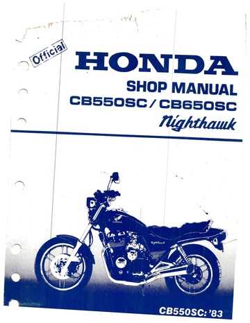1984 honda nighthawk 650 owners manual