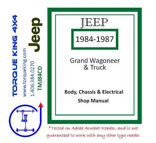 1987 jeep wrangler owners manual