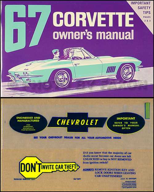 1987 corvette owners manual