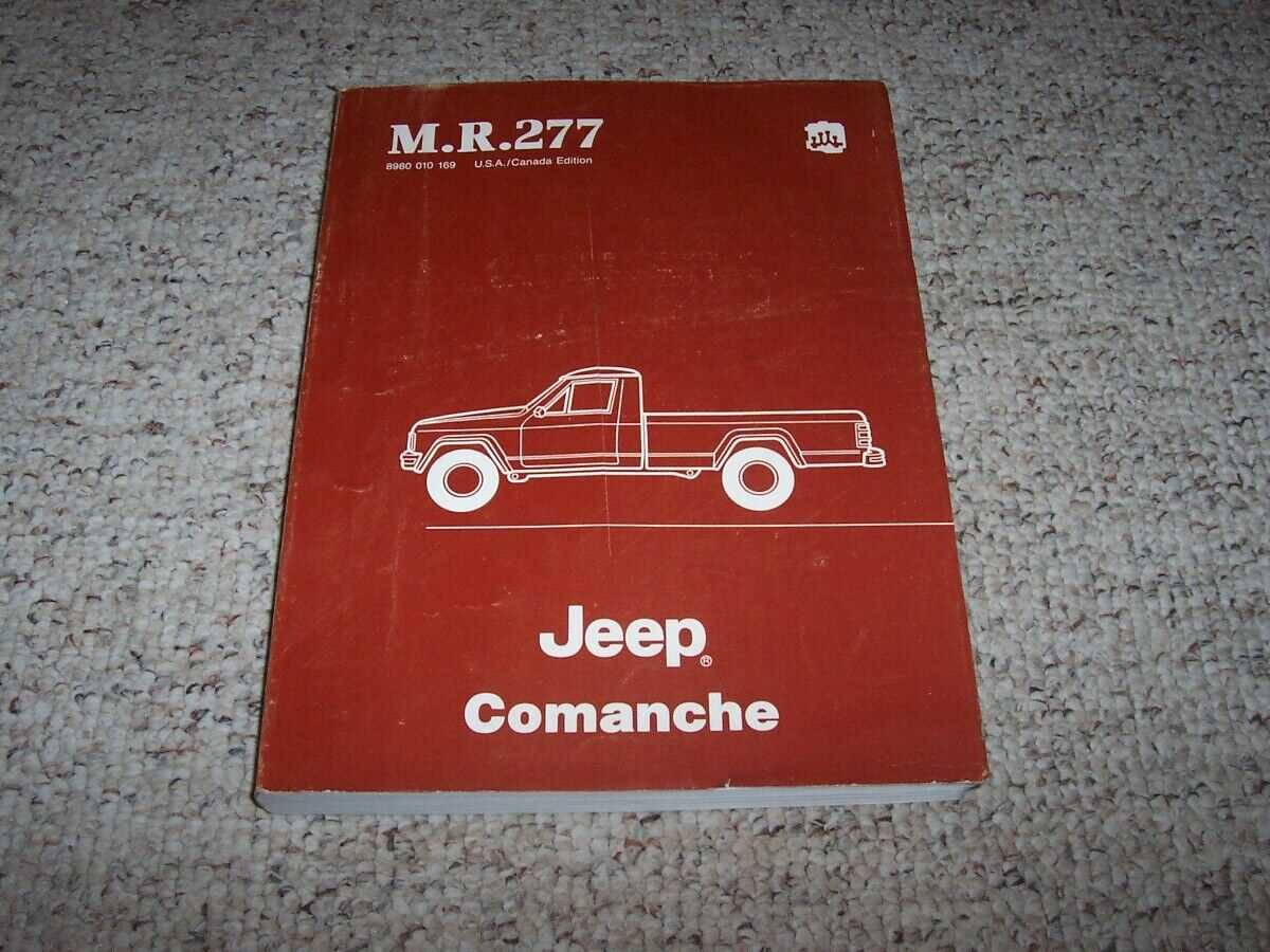 1988 jeep comanche owners manual