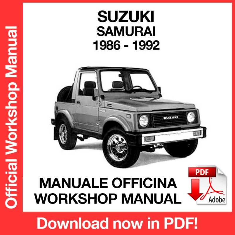 1988 suzuki samurai owners manual