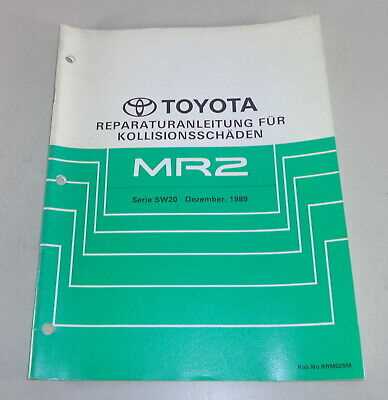 1989 toyota mr2 owners manual