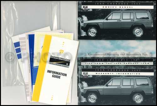 1989 jeep cherokee laredo owners manual