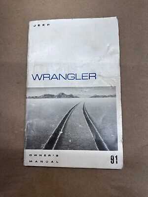 1991 jeep wrangler owners manual