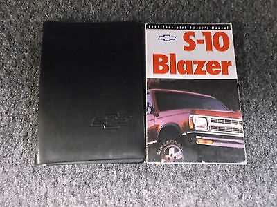 1992 chevy s10 owners manual