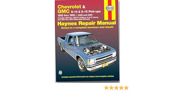 1992 chevy s10 owners manual