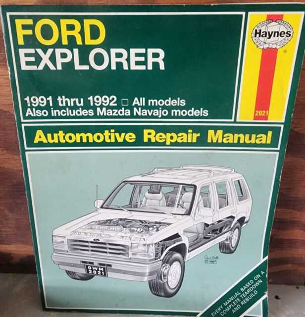 1992 ford explorer owners manual