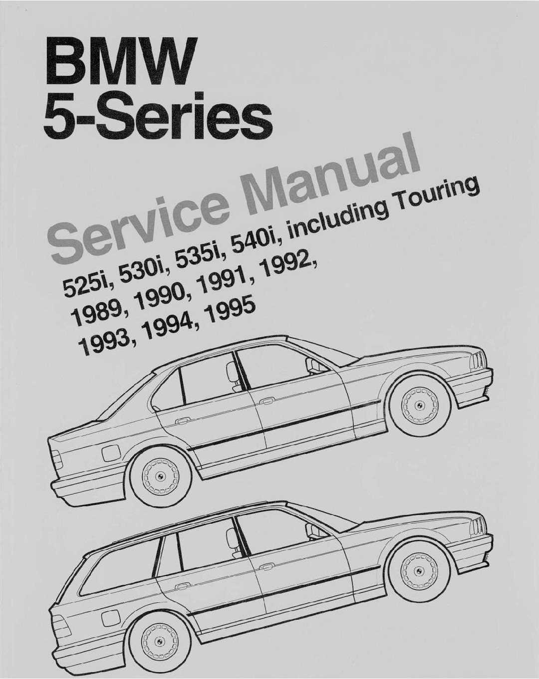 1992 bmw 525i owners manual