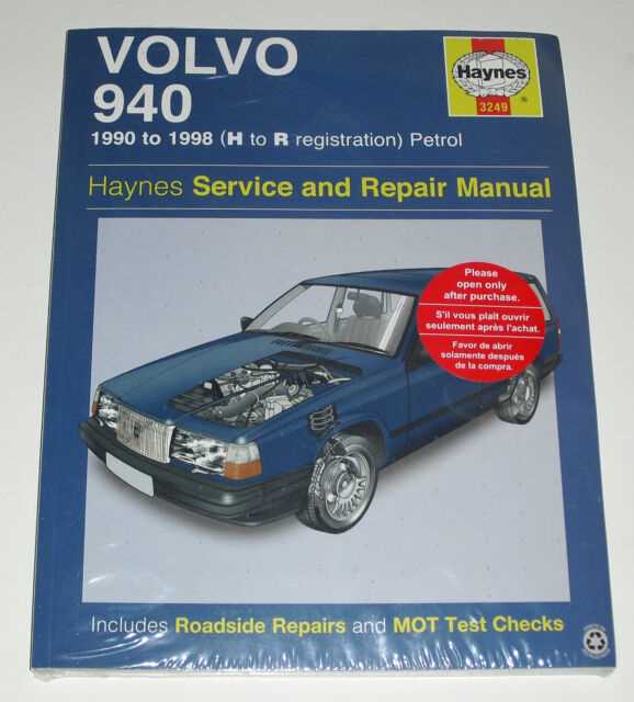 1993 volvo 940 owners manual