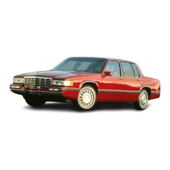 1993 cadillac sedan deville owners manual