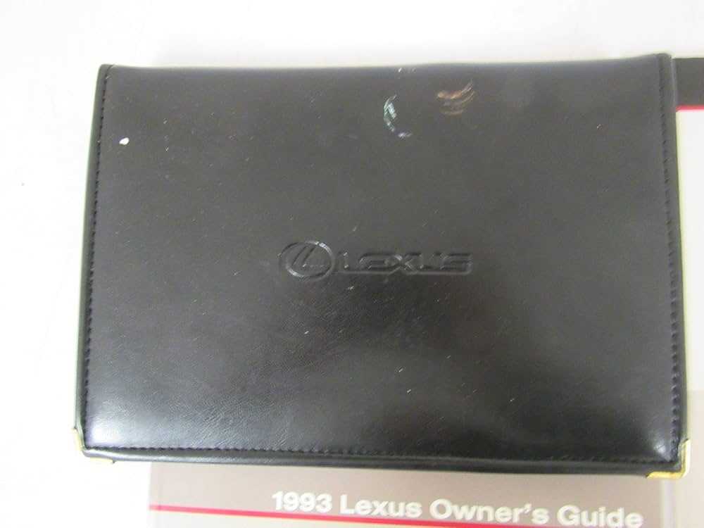 1993 lexus es300 owners manual