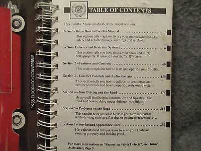 1994 cadillac deville owners manual