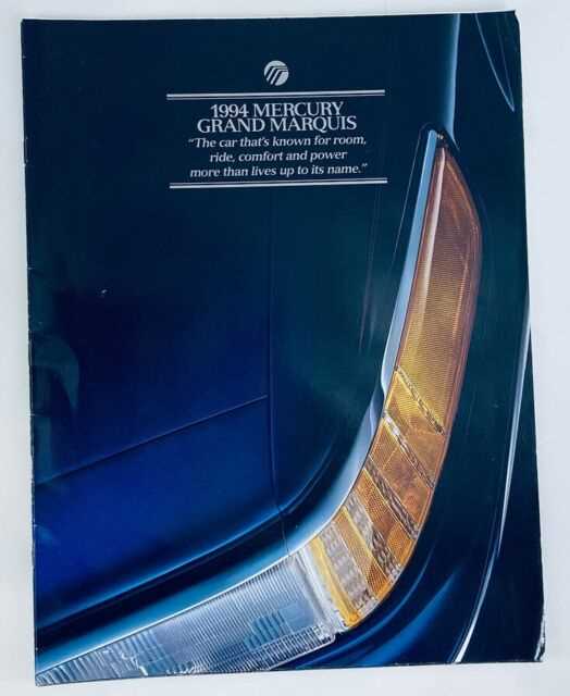 1994 mercury grand marquis owners manual