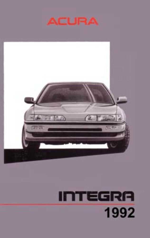 1995 acura integra owners manual