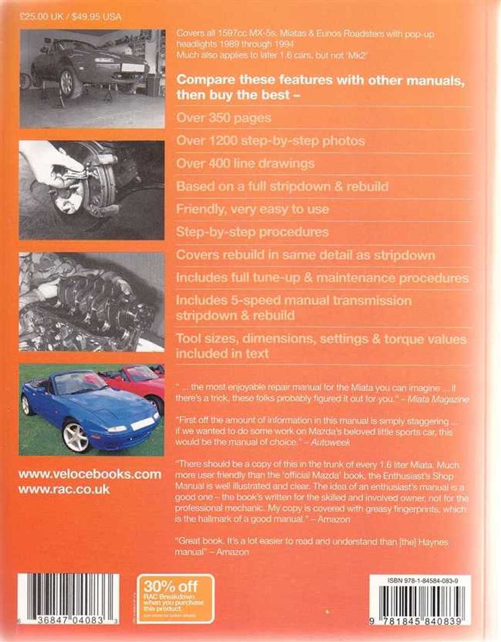 1996 miata owners manual