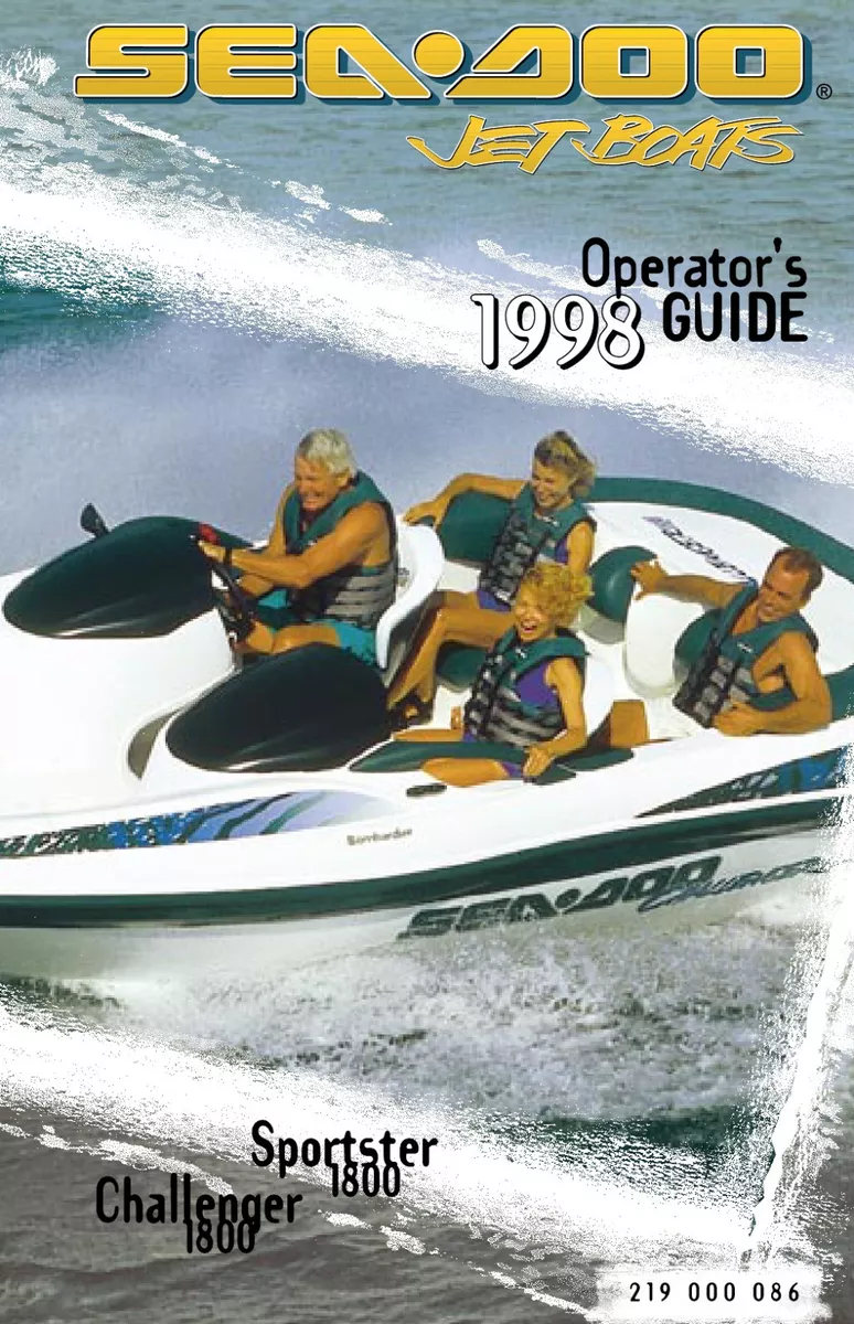 1996 seadoo challenger owners manual