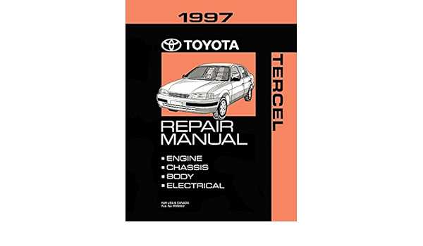 1997 toyota tercel owners manual