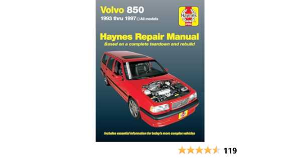 1997 volvo 850 owners manual