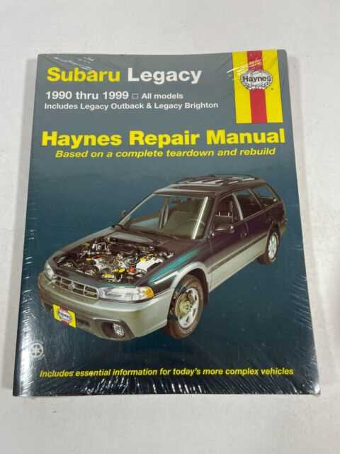 1997 subaru legacy outback owners manual