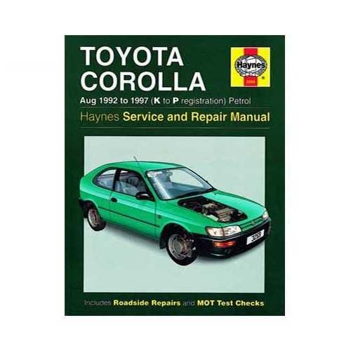 1997 toyota corolla owners manual