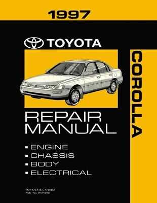 1997 toyota corolla owners manual