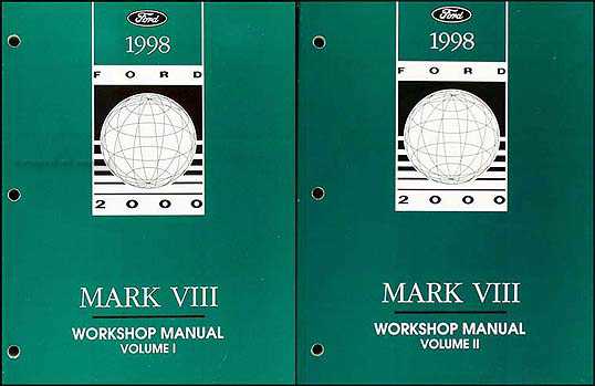 1998 lincoln mark viii owners manual