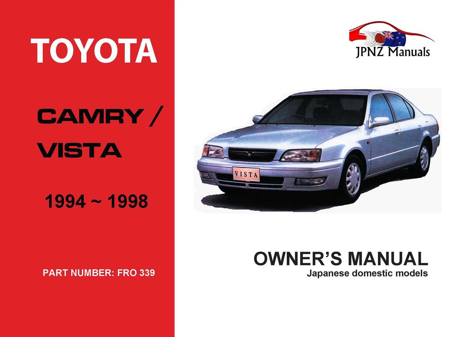 1998 toyota camry owners manual