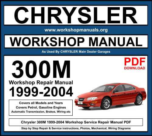 1999 chrysler 300m owners manual