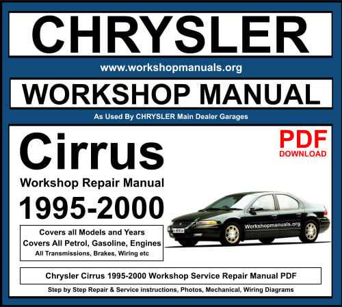 1999 chrysler sebring owners manual