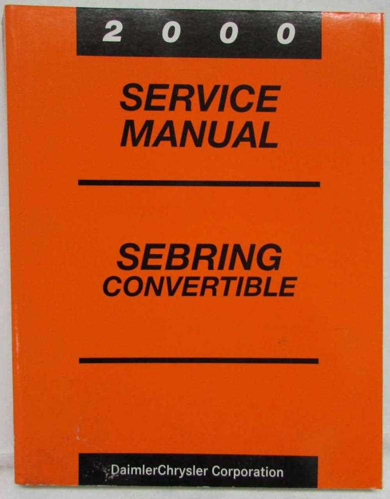 1999 chrysler sebring owners manual