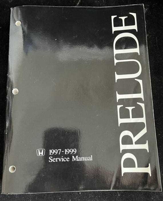 1999 honda prelude owners manual