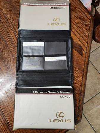 1999 lexus lx470 owners manual