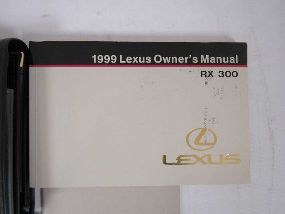 1999 lexus rx300 owners manual