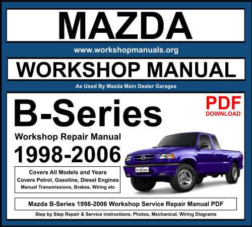 1999 mazda b2500 owners manual