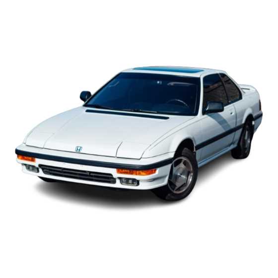 1999 honda prelude owners manual