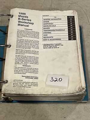 1999 mazda b2500 owners manual