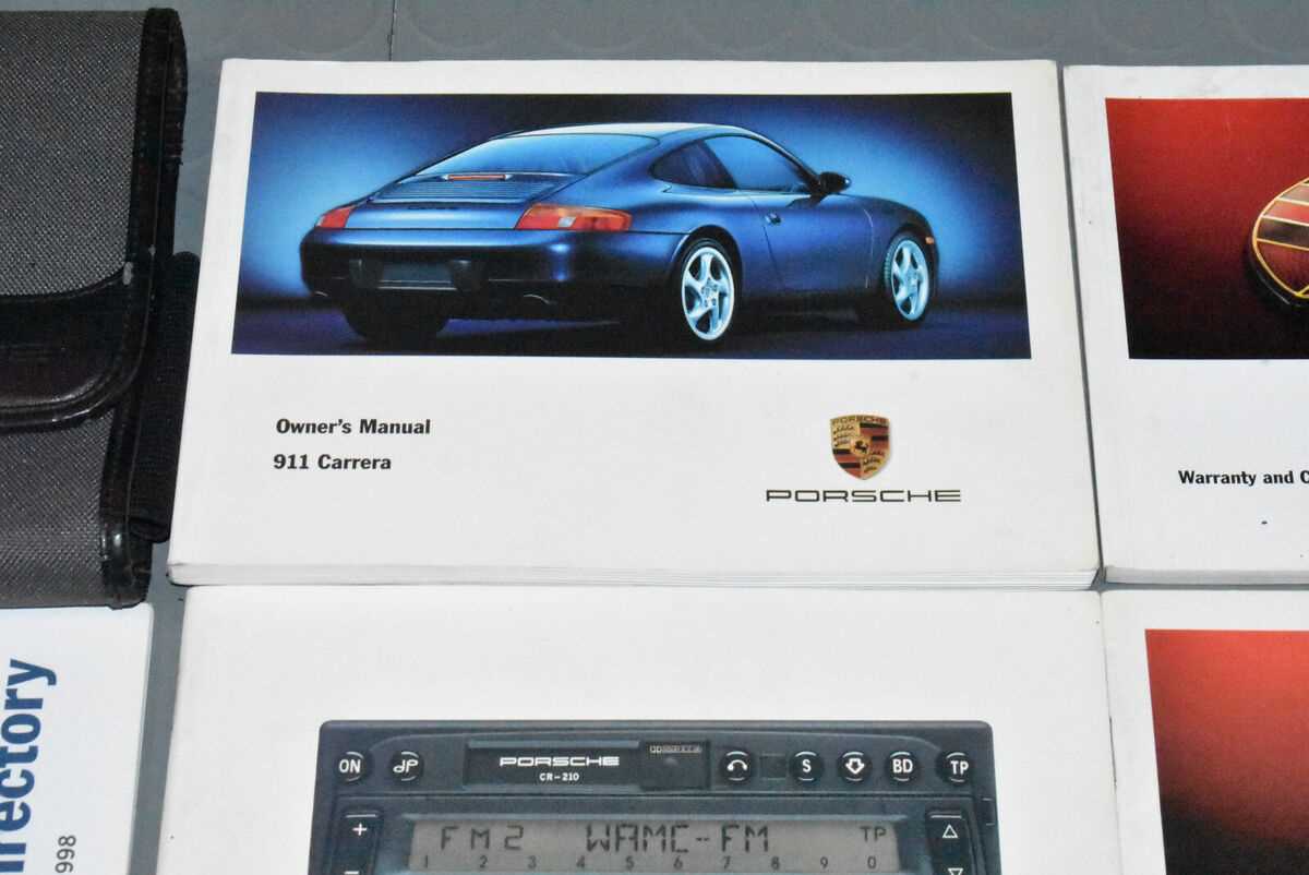 1999 porsche 996 owners manual