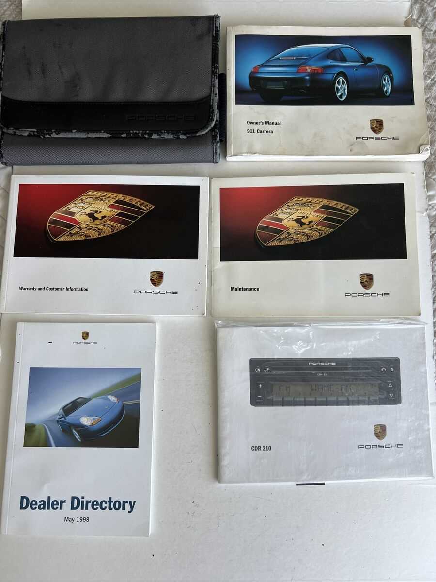 1999 porsche 996 owners manual