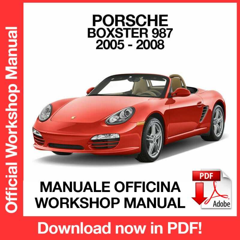 1999 porsche boxster owners manual