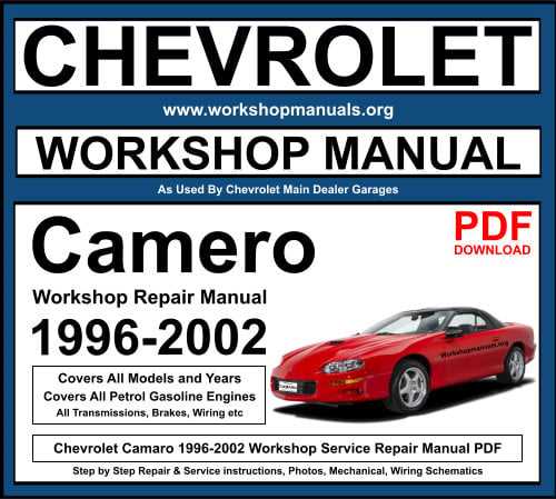 2000 chevy camaro owners manual