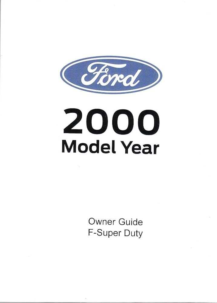 2000 ford f250 owners manual