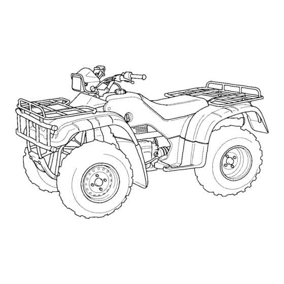 2000 honda foreman 450 es owners manual