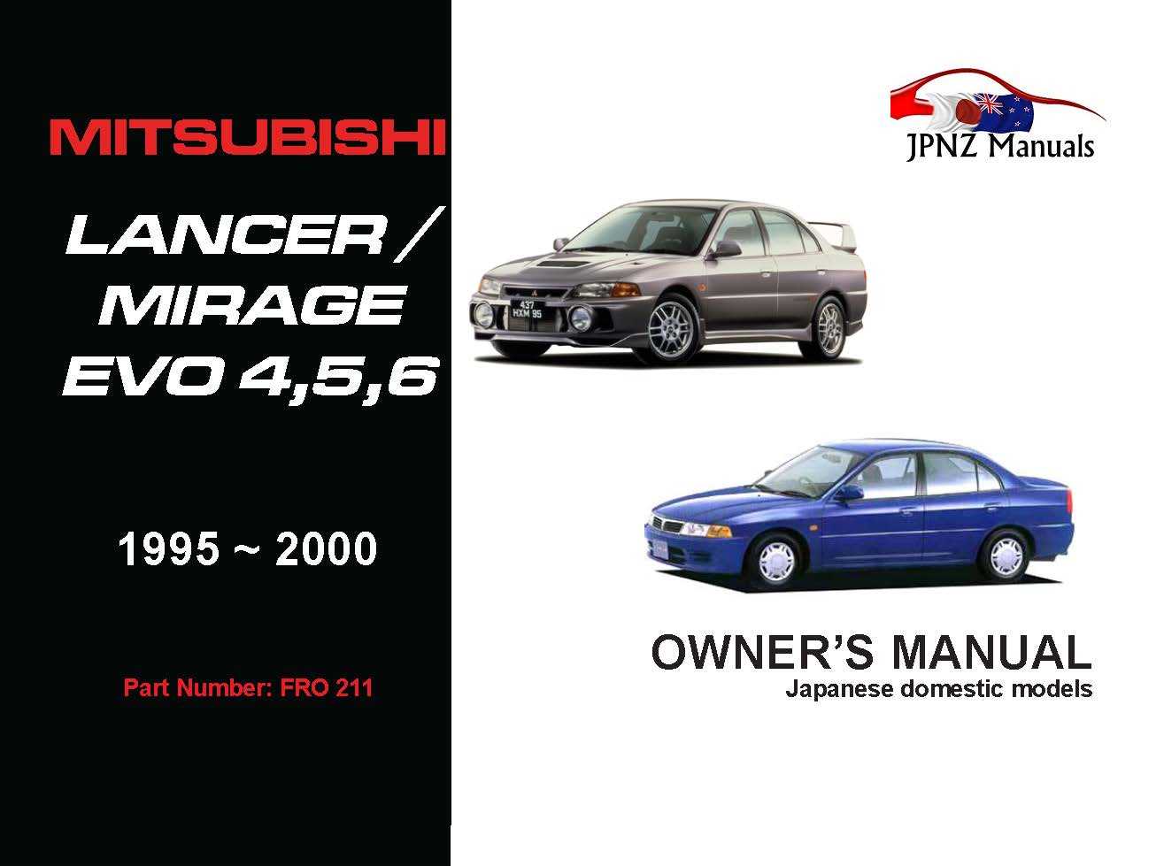 2000 mitsubishi mirage owners manual